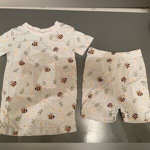 Stitchy Fish Toddler Bee Print Pajamas